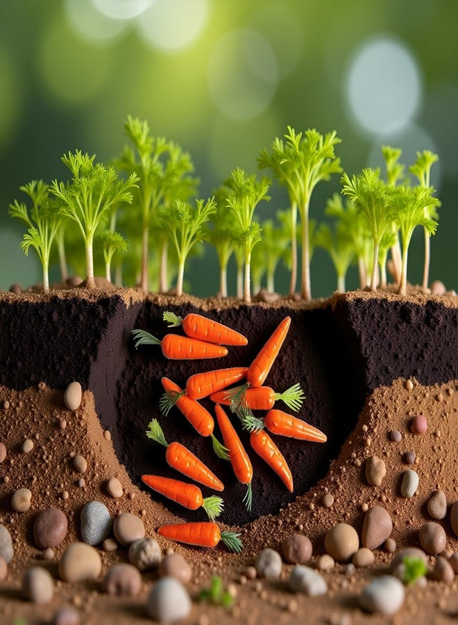 Jizlan 30 Pcs Miniature Carrots Simulation Orange Mini Vegetable Resin Carrot Models Artificial Foods for Dollhouse Kitchen Decoration Easter Party Supplies Dollhouse Accessories - Image 5